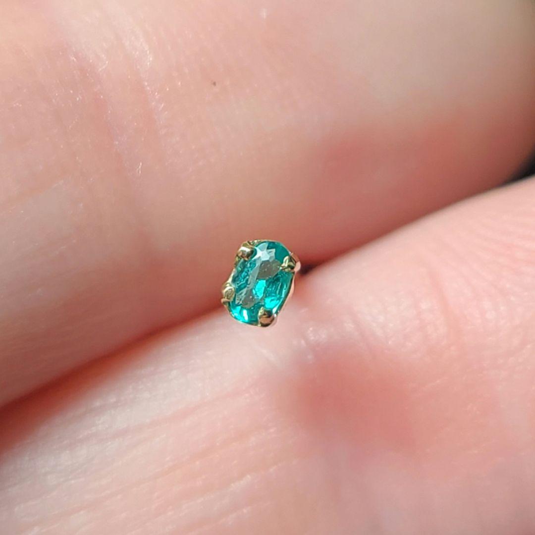 サナ★ブラジルバターリャパライバトルマリン★ピアスオーダー