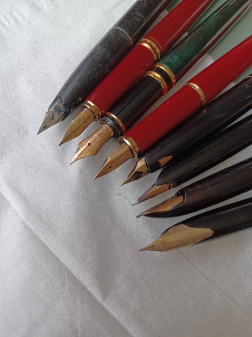 万年筆　14k　など　8本　ジャンク　まとめ　レトロ　刻印あり