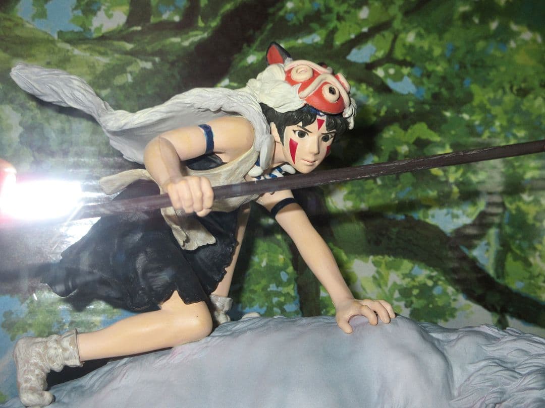 スタジオジブリ「もののけ姫　サンと犬神」フィギュア 未開封品／コミニカ、宮崎駿