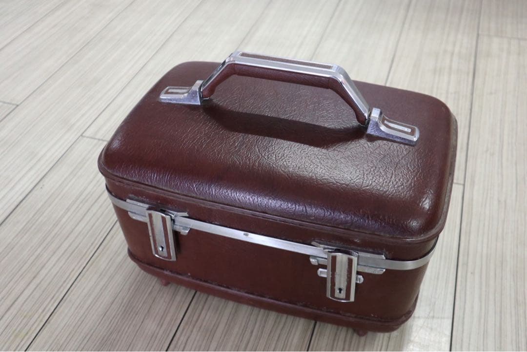 アメリカン　ヴィンテージ　家具　ツールボックス　メイクボックス　ブラウン