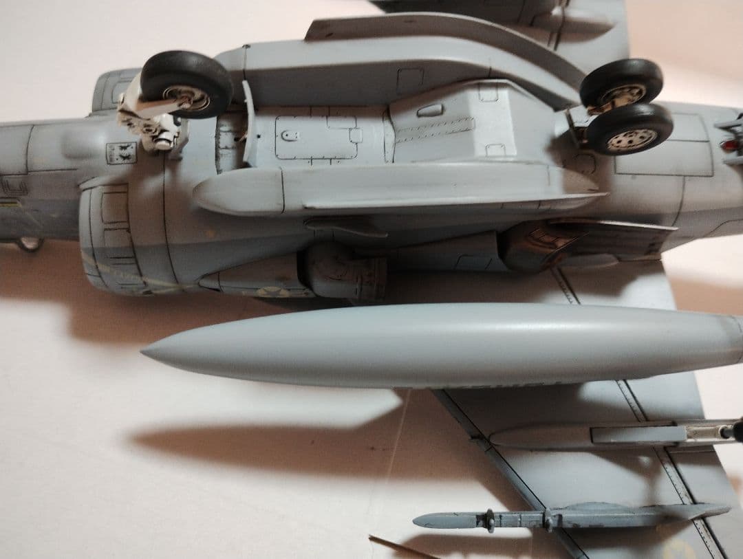 プラモデル完成機　1/48　AV-8BハリアーⅡ「ナイトアタック」