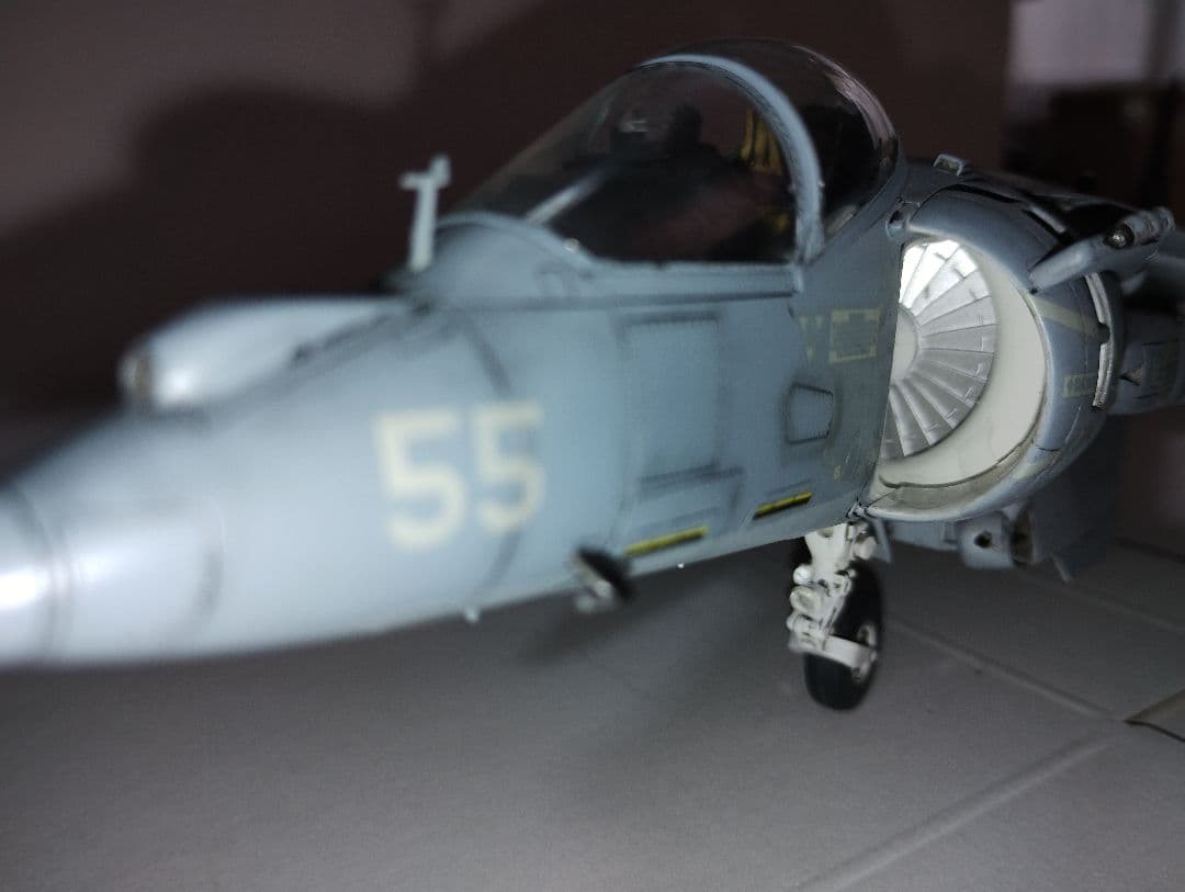 プラモデル完成機　1/48　AV-8BハリアーⅡ「ナイトアタック」