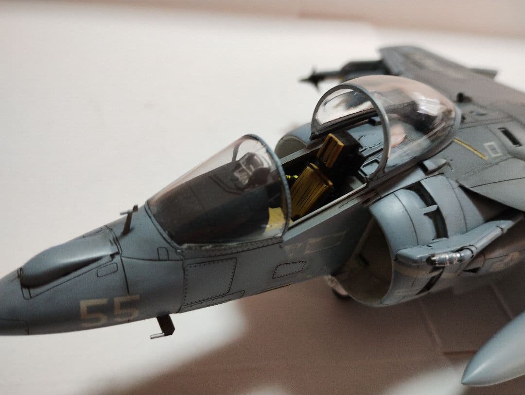 プラモデル完成機　1/48　AV-8BハリアーⅡ「ナイトアタック」