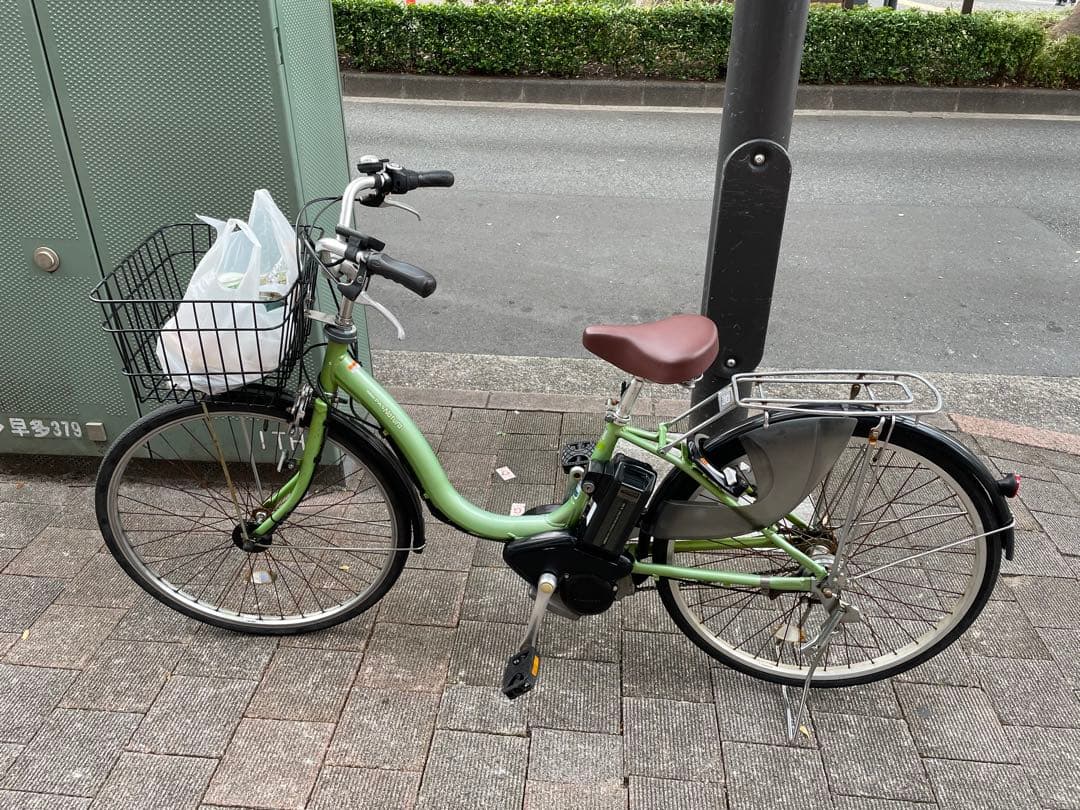 YAMAHA PasNatura 8.7Ah グリーン 充電器付属　引き取り限定