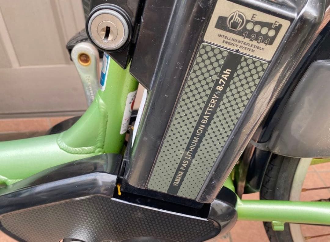 YAMAHA PasNatura 8.7Ah グリーン 充電器付属　引き取り限定