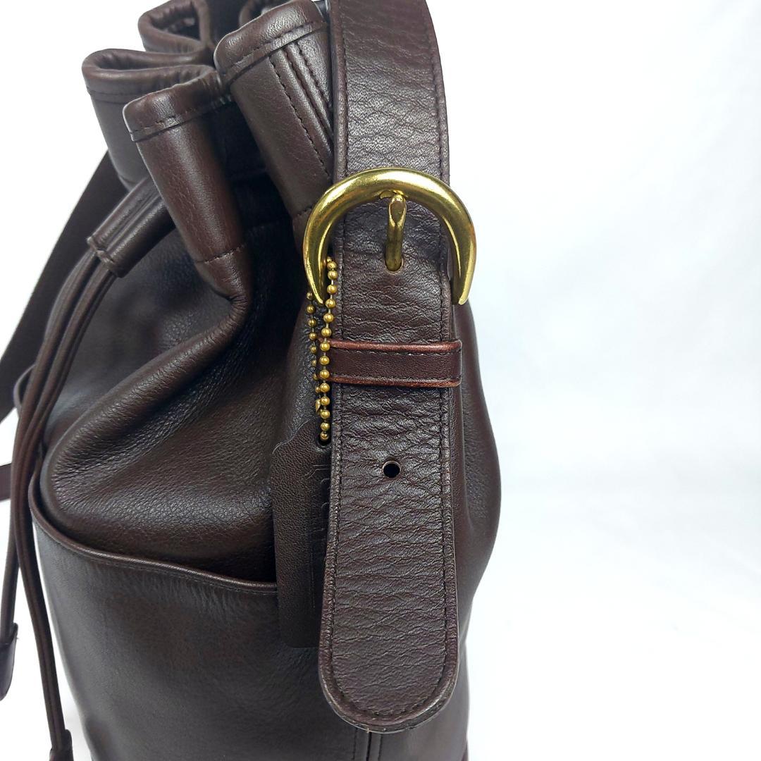 COACH コーチ オールドコーチ ショルダーバッグ 巾着型 USA製 ブラウン