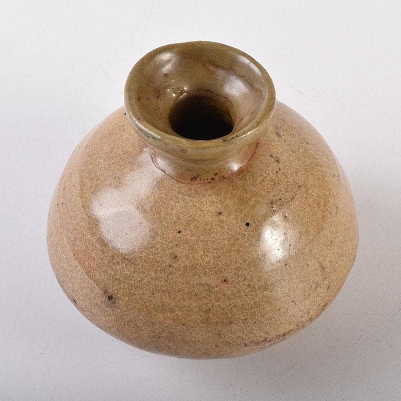 朝鮮美術　李朝　高麗青磁　徳利　M　R7868