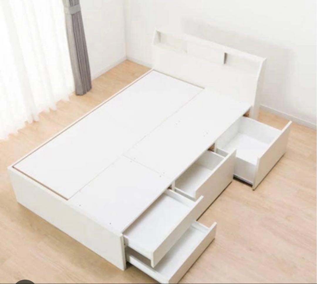 【引取限定】ニトリ シングルベッドフレーム アゲン3 チェスト