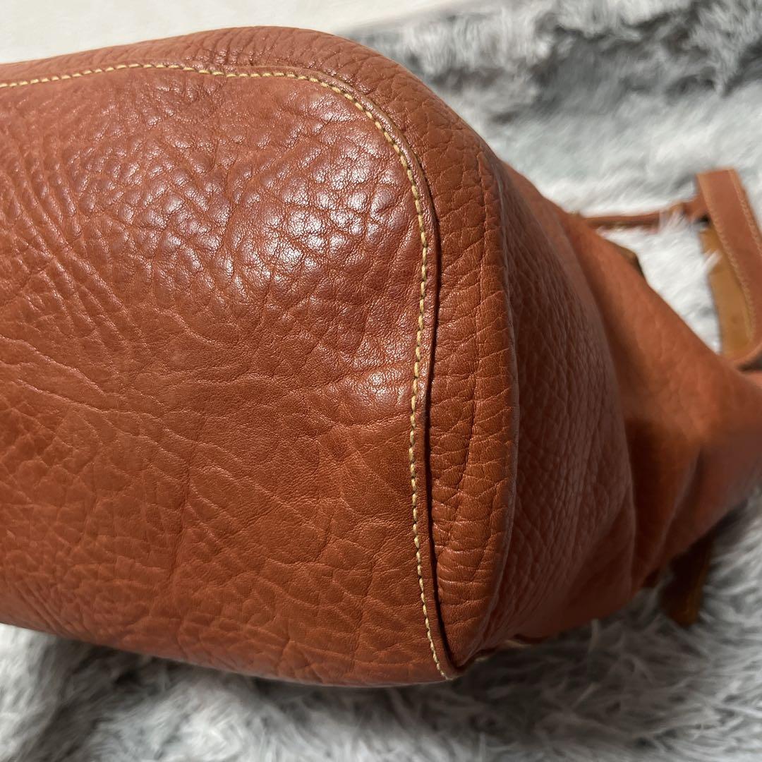 genten ゲンテン レザー ショルダーバッグ 2WAYバッグ ブラウン