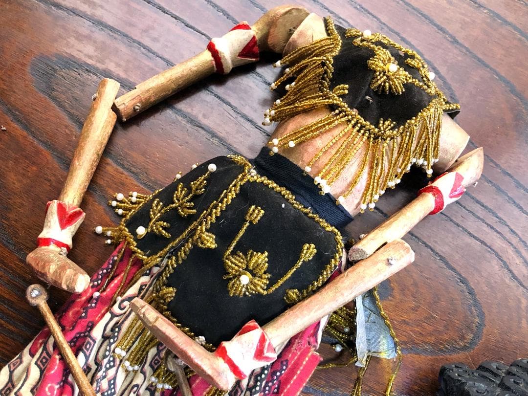 【 ドゥルユドノ（Duryudana）】 アンティーク木偶人形　ワヤン・ゴレ