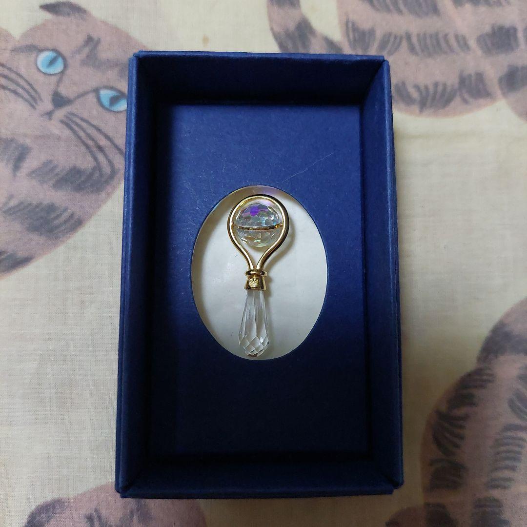 SWAROVSKI ロッキングホースとガラガラ 極美品❗廃盤品❗ピアスおまけ付❗