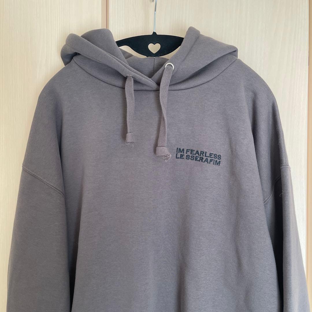 【MURUA】パーカーコラボルセラフィム　裏起毛　ルーズ フーディースウェットF