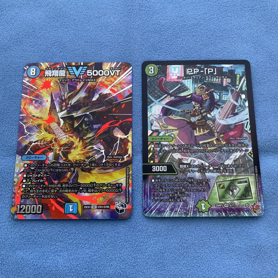 デュエルマスターズ　飛翔龍5000VT、PP-「P」　2枚セット