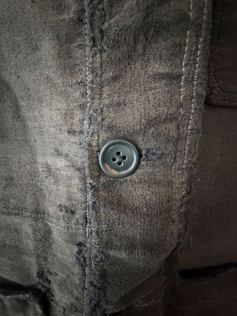 40s ブラックモールスキンジャケット Le Mont St Michel