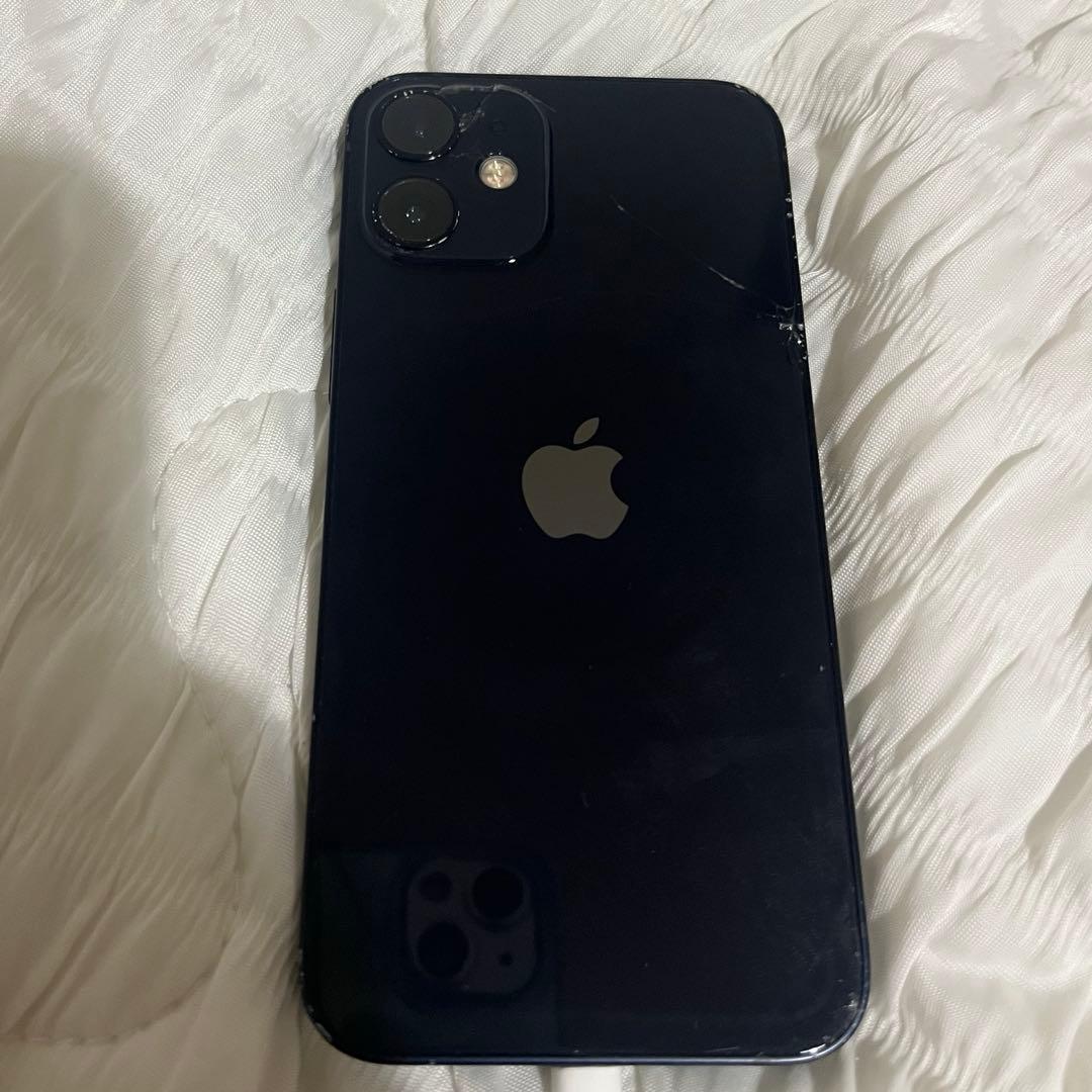 iPhone 12 mini 本体 ブラック スクリーンヒビなし