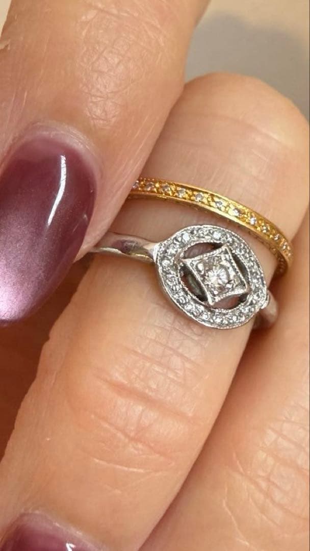 キャシーウォーターマンCathy Watermanプラチナダイアモンドリング1点