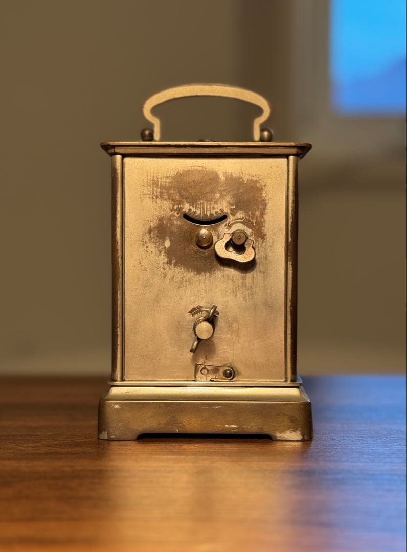 置時計　稼働品　枕時計　精工舎　古時計　ボンボン時計　ゼンマイ　昭和レトロ