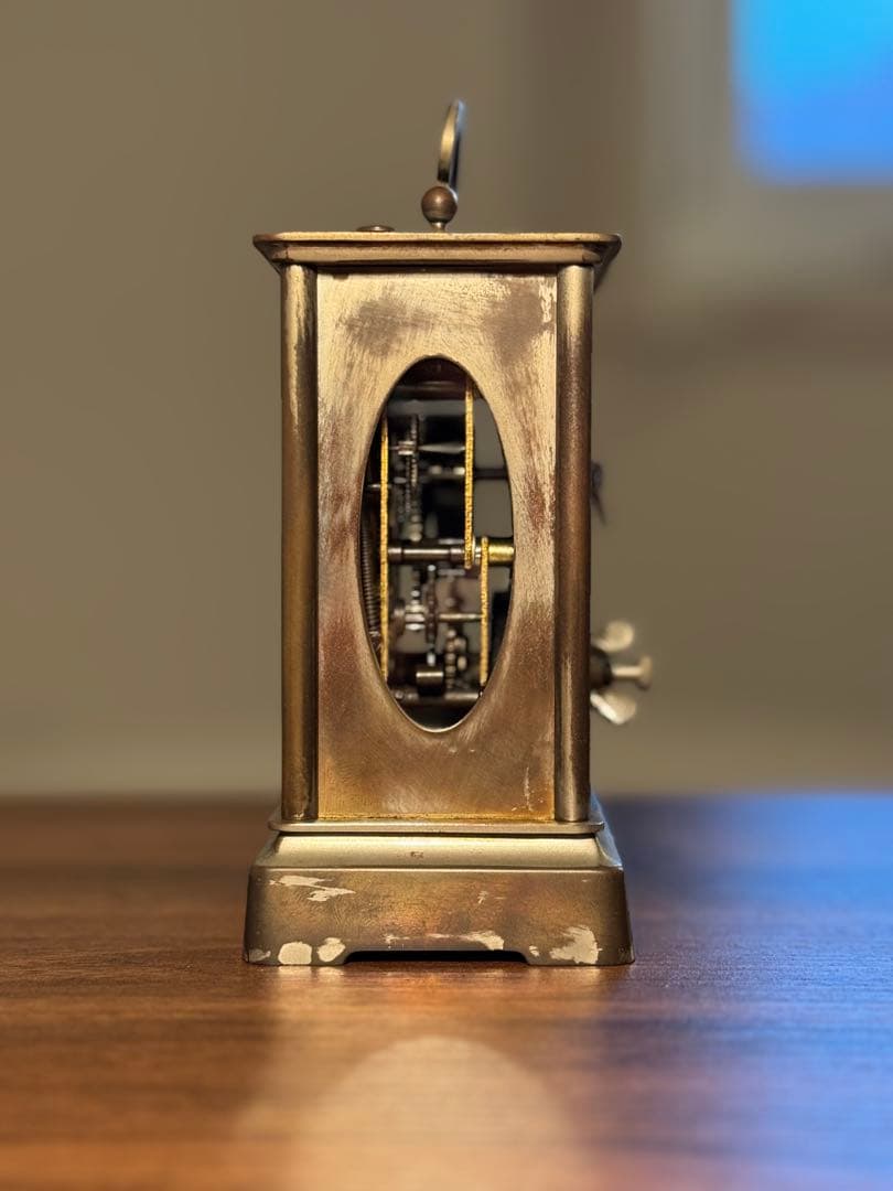 置時計　稼働品　枕時計　精工舎　古時計　ボンボン時計　ゼンマイ　昭和レトロ