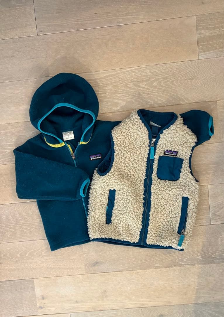 美品⭐︎patagonia ボアベストとフリース2点　2T