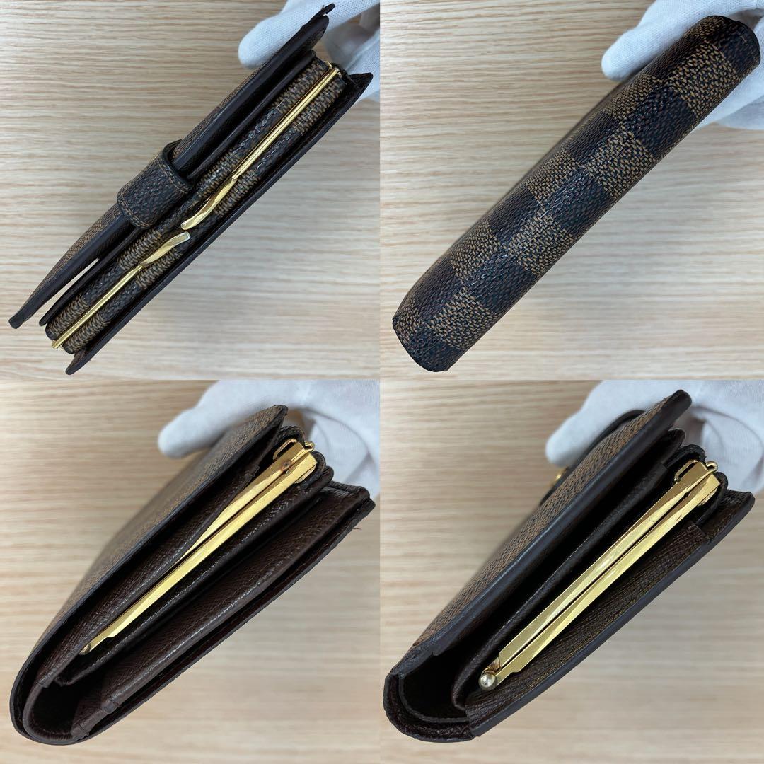 《美品》 ルイヴィトン ダミエ ポルトモネ ビエ ヴィエノワ がま口 財布