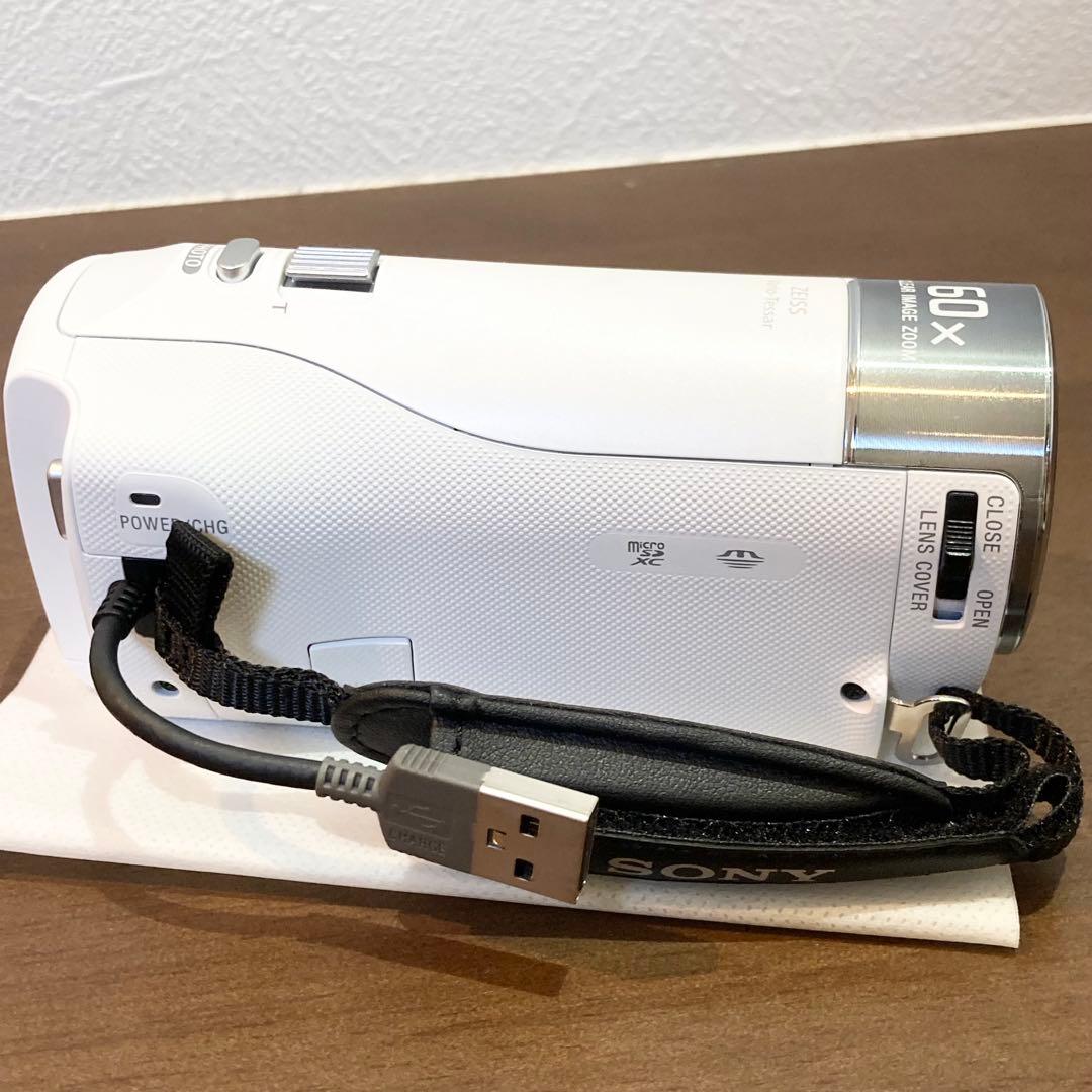 ★極美品★ SONY HDR-CX470 ビデオカメラ ホワイト