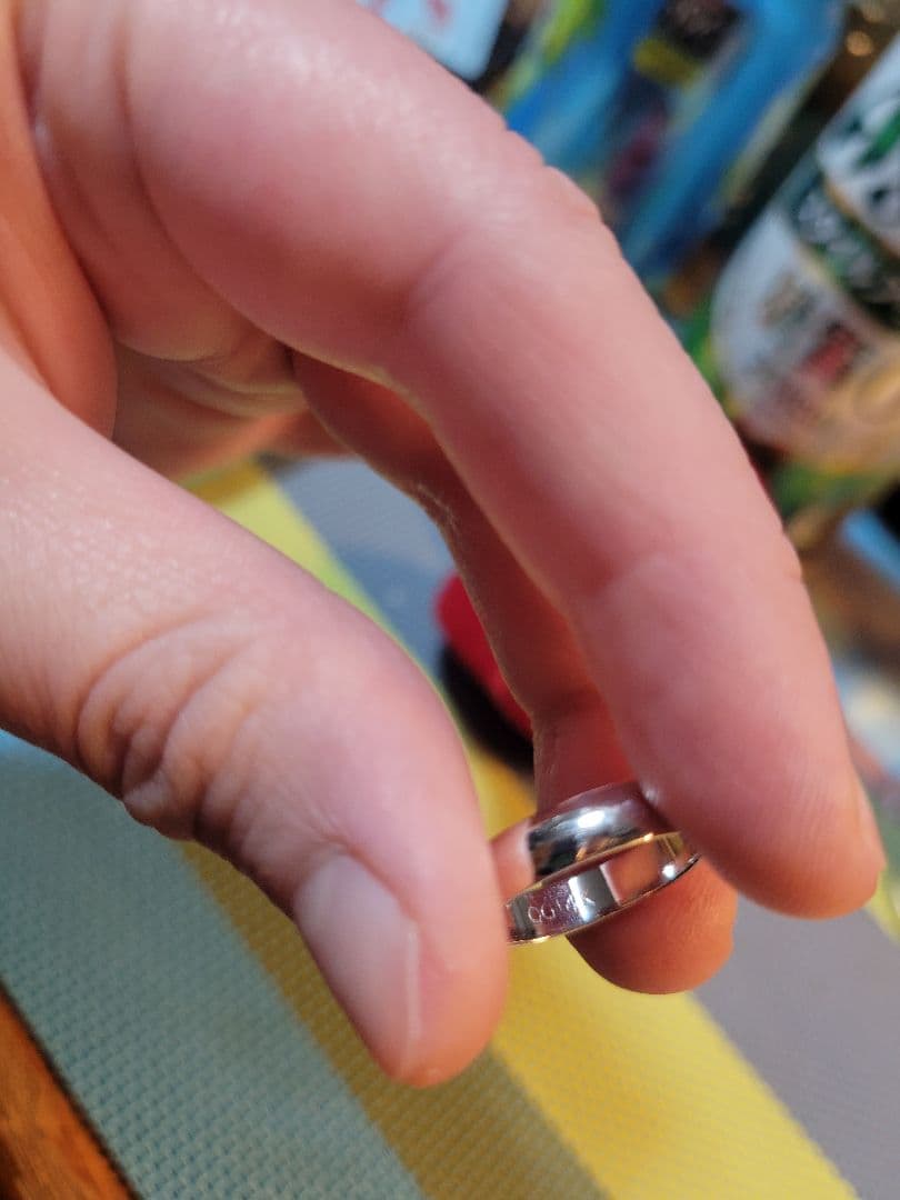 リング ホワイトゴールド 14K 結婚指輪 ファッションリング レディース