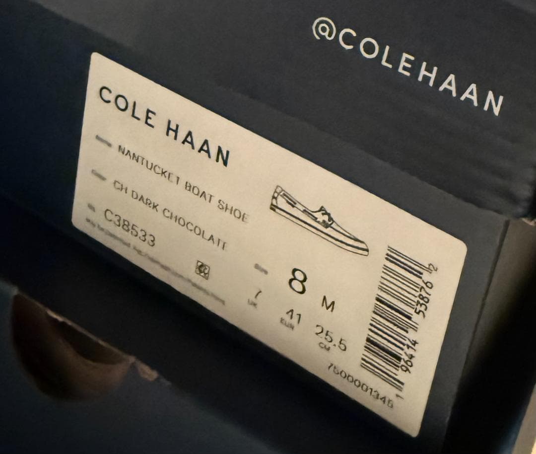新品 25.5cm コールハーン ナンタケット ボートシューズ 定価37400円