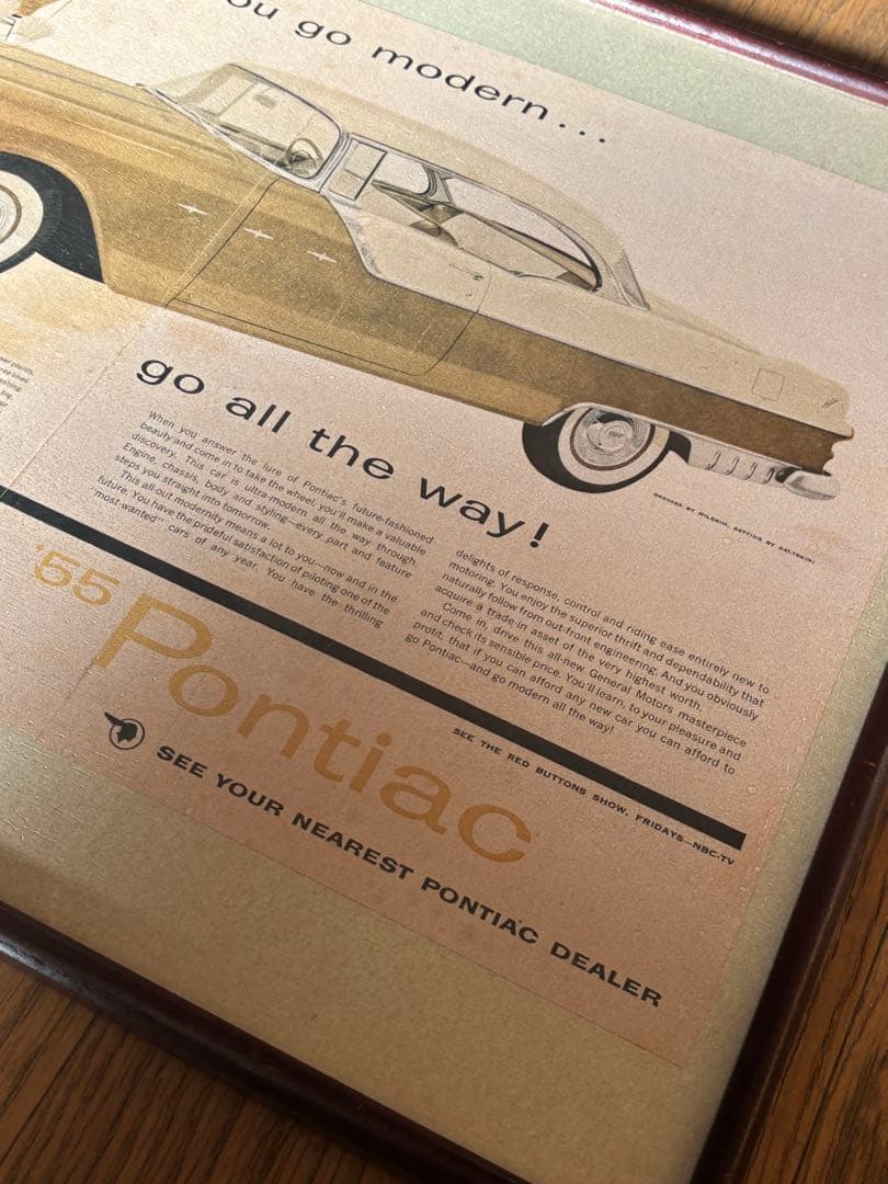 アメリカンビンテージ50's！クラシックカーポスター広告！