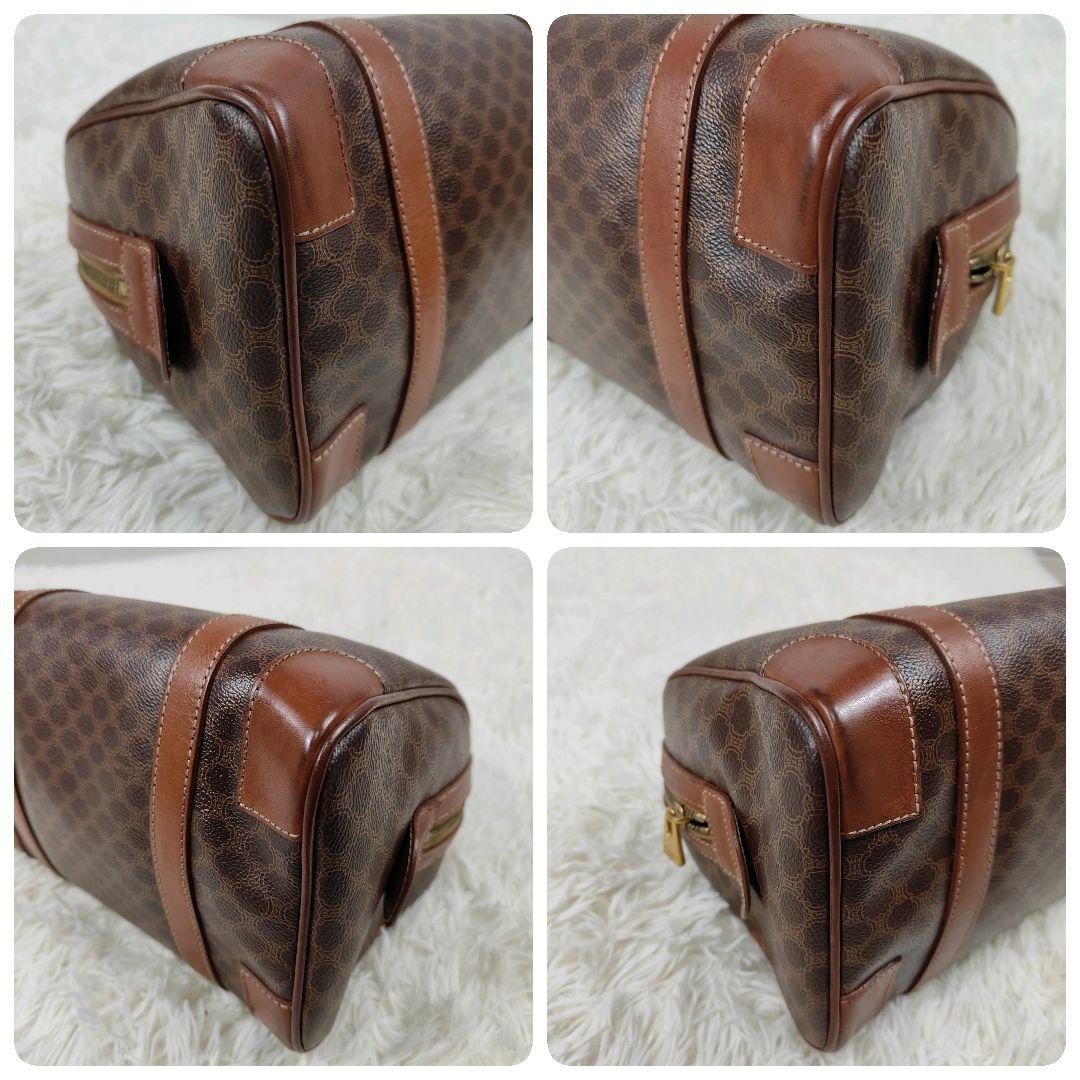 CELINE　ミニボストン　マカダム トリオンフ 2way　PVC　レザー