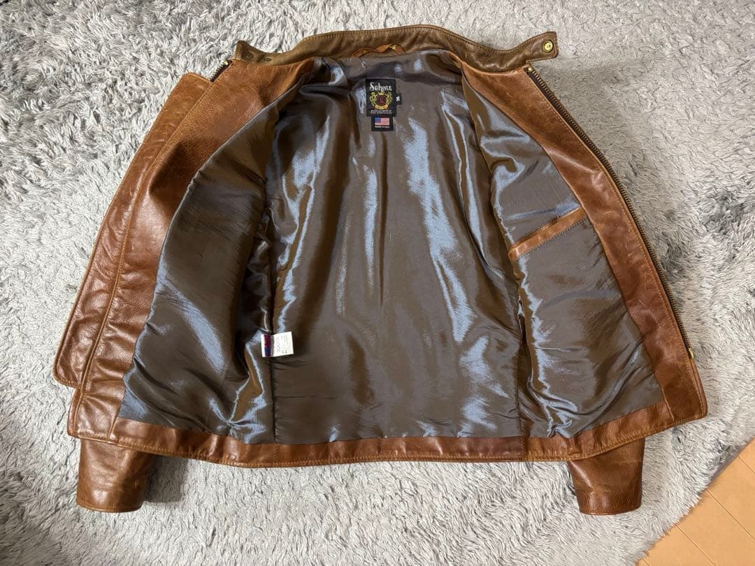 schott シングルレザーライダースジャケット