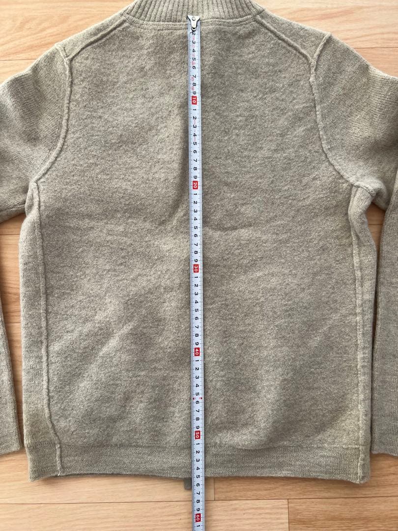 未使用品　ゴルフZOY ベージュ　圧縮ニット　ジップアップジャケット　M