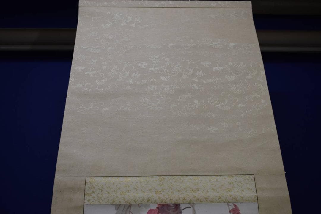 模写/浅井忠/小禽図/布袋屋掛軸HH-901