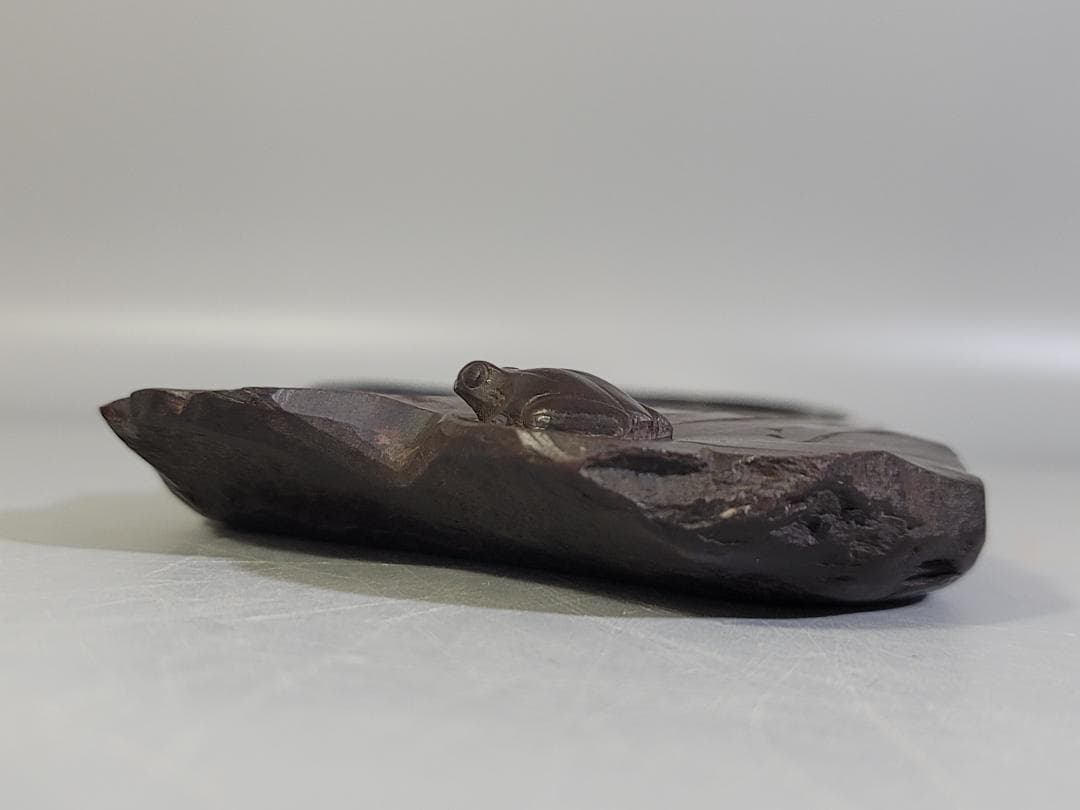 DT581 古い 硯 瓜 蓮形 二件 まとめて