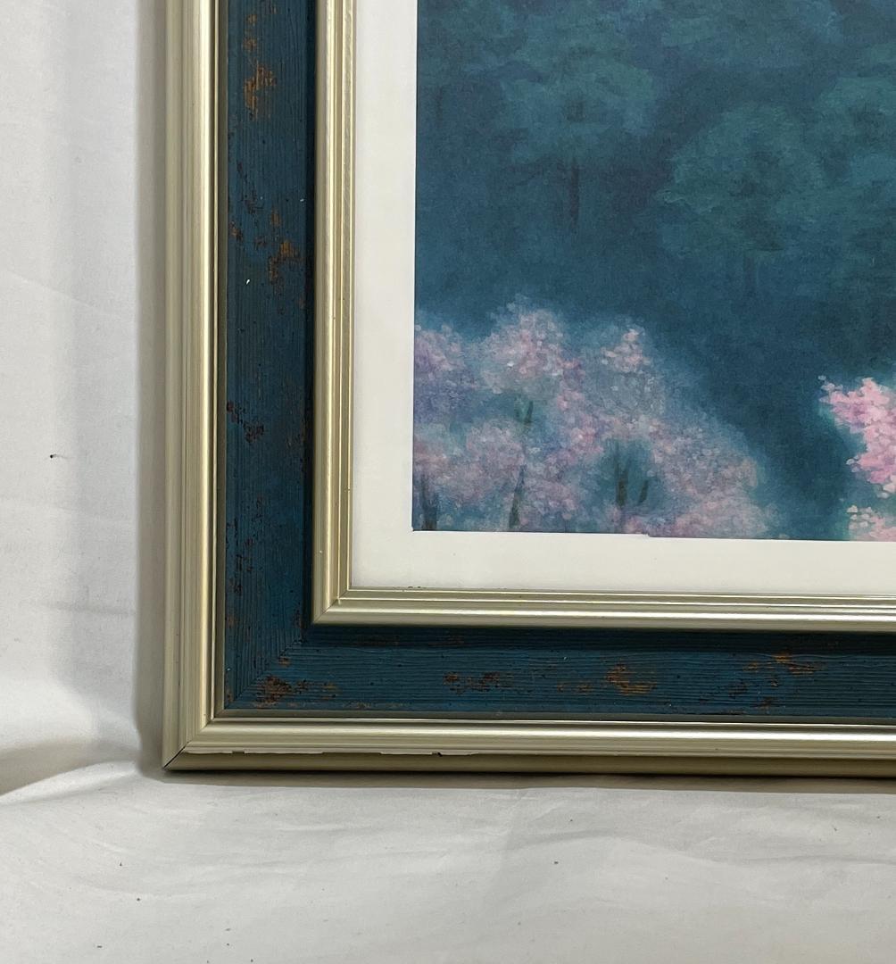 【新品】東山魁夷 『花薫る』複製画 　ポスター額付　日本画 風景画