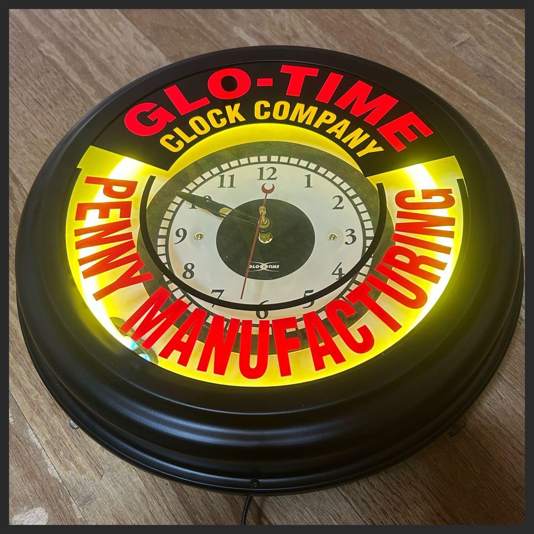 ネオン管　掛け時計　ネオンクロック　新品・未使用品