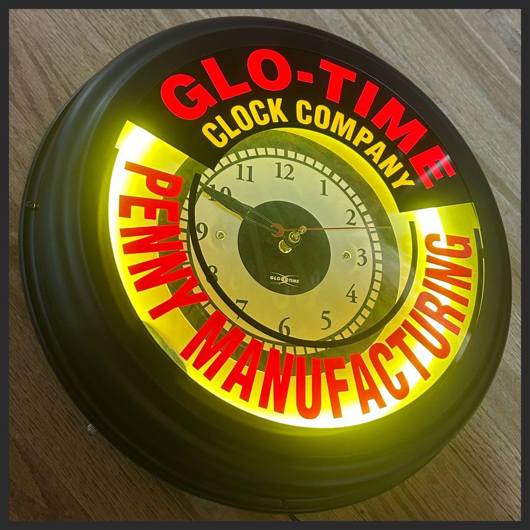ネオン管　掛け時計　ネオンクロック　新品・未使用品