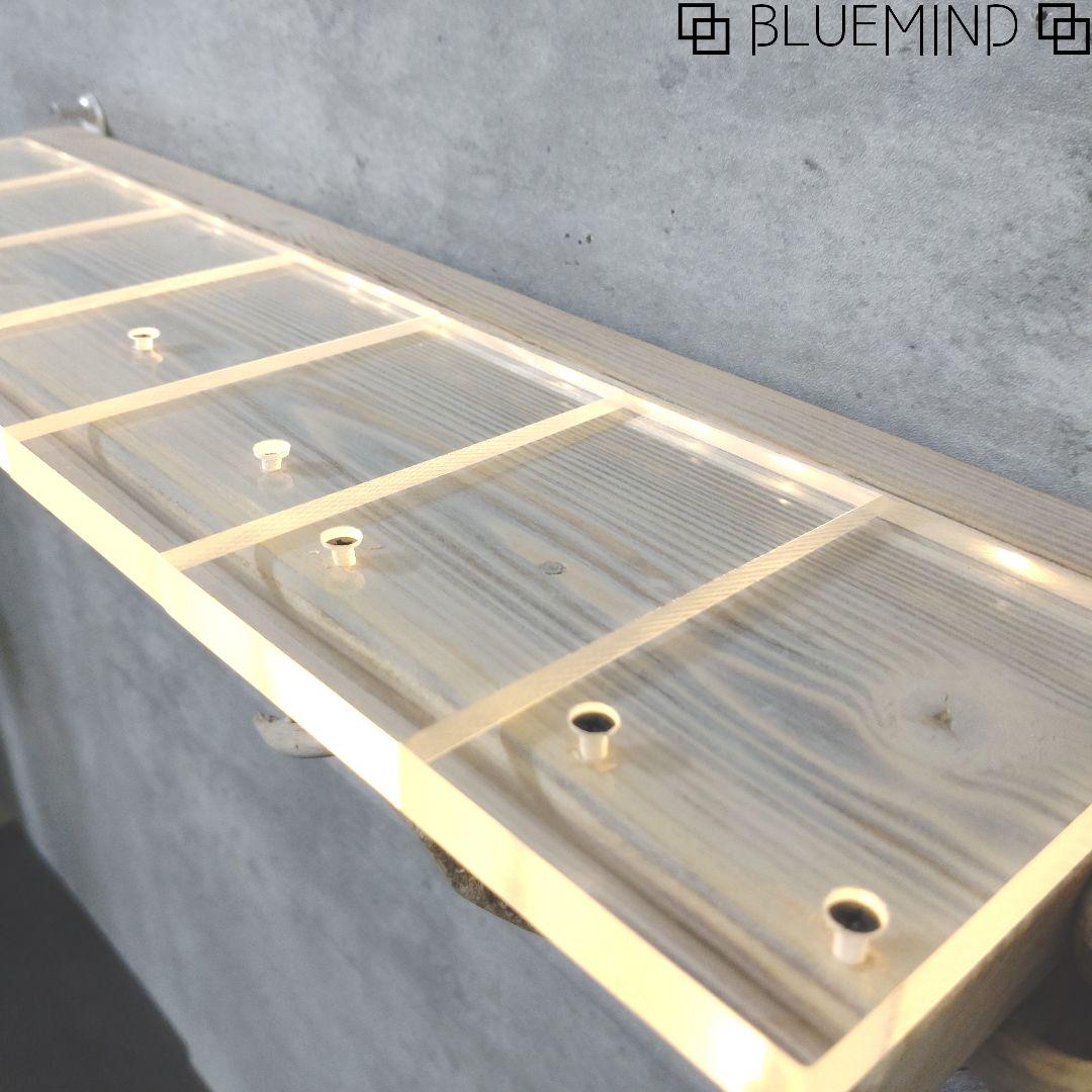 No.1185 アクリルが超キレイな流木ウォールシェルフ 流木インテリア