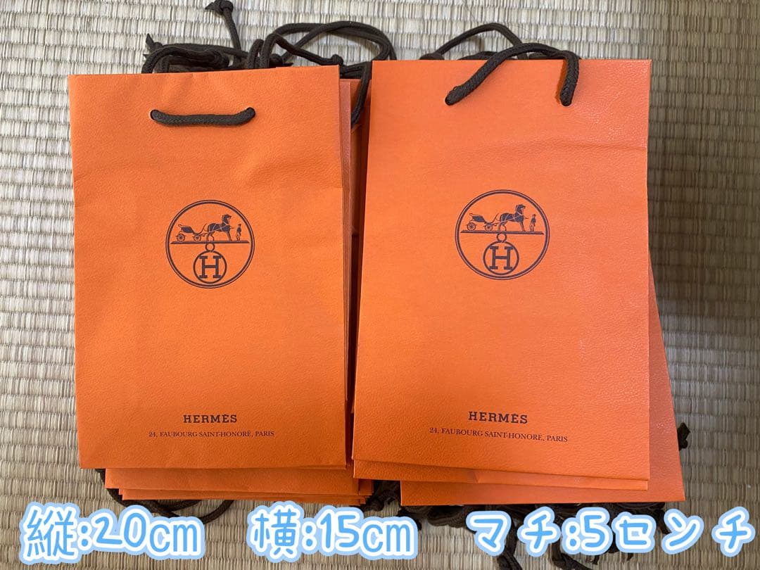 【美品】HERMESのショップ袋　ショッパー85点
