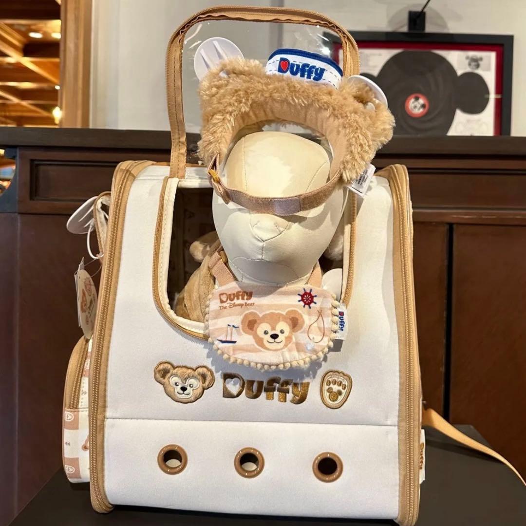 正規品 ダッフィー　ペットキャリーバッグ　猫　小型犬用　上海ディズニー