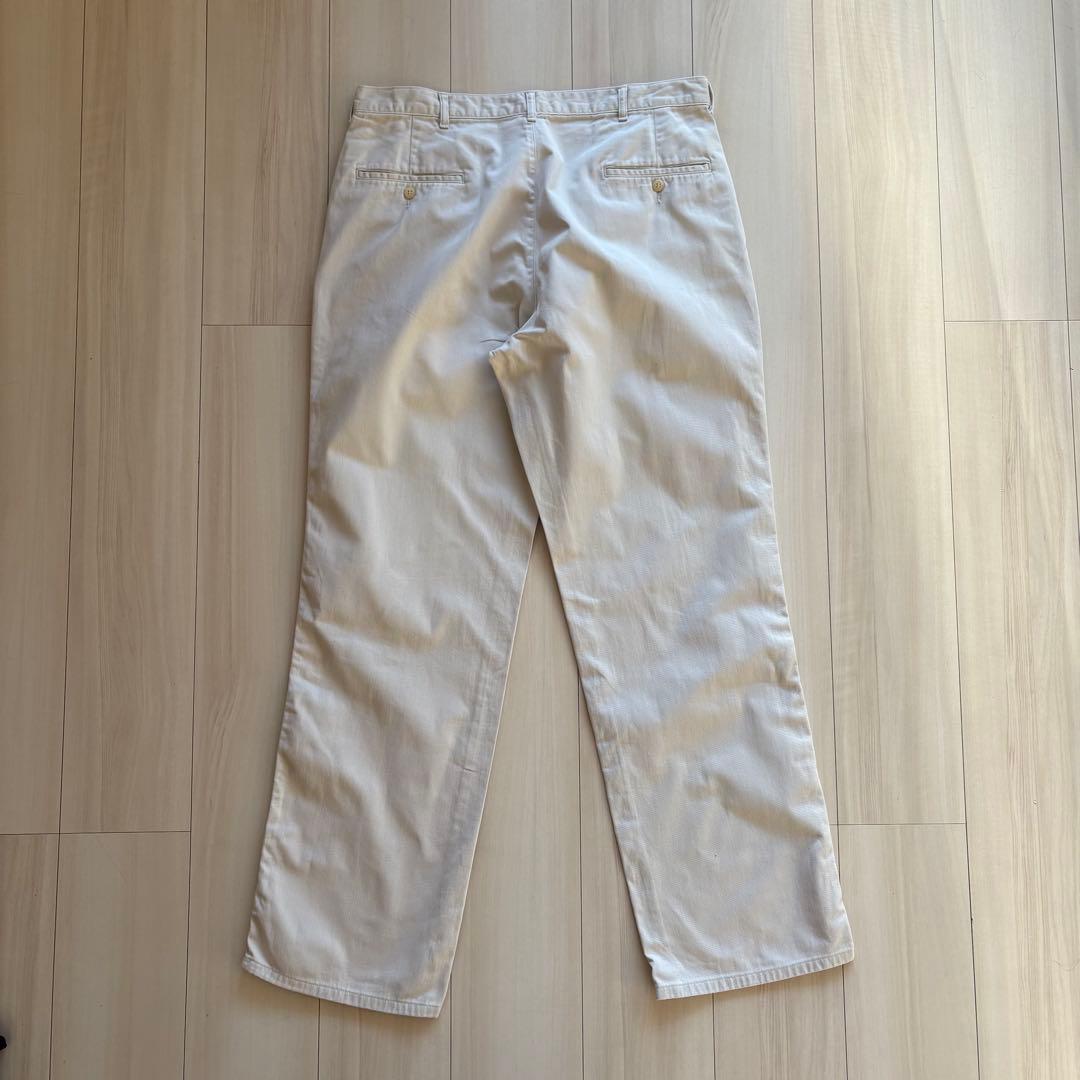 -90s ポロバイラルフローレン ポロチノ USA製 実寸33×32 アイボリー