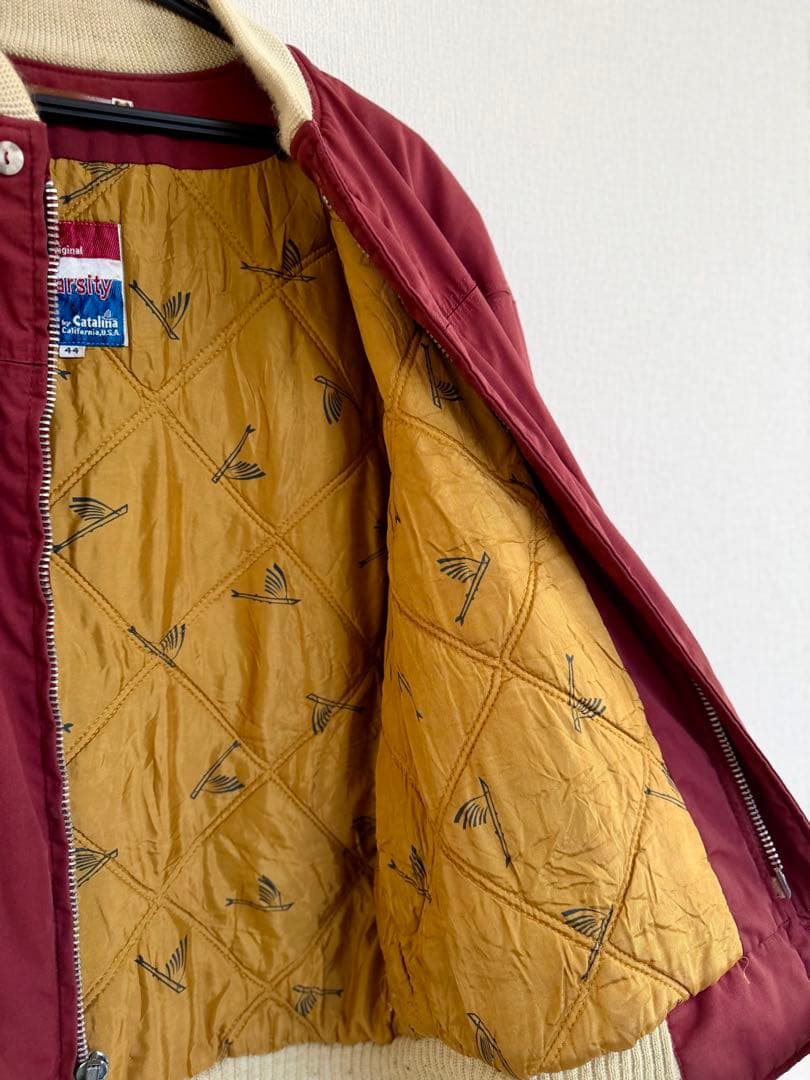 超超スペシャル 70s Catalina ダービージャケット 44 バーガンディ