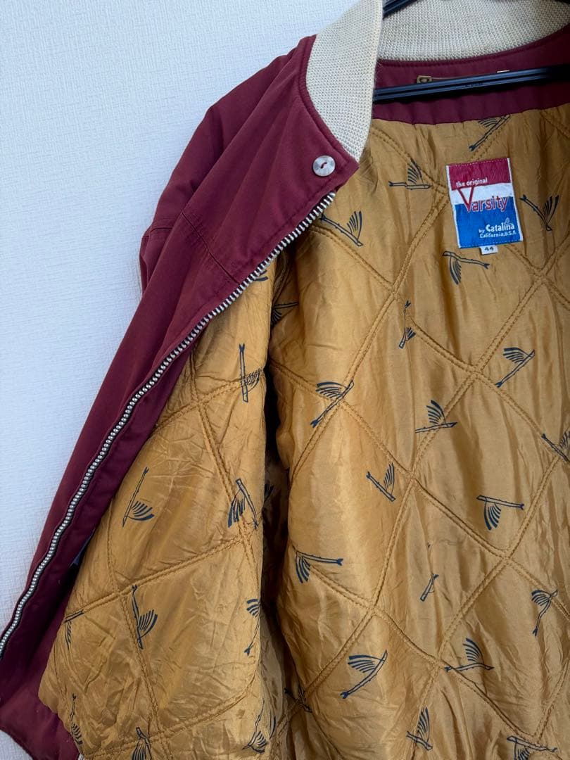 超超スペシャル 70s Catalina ダービージャケット 44 バーガンディ