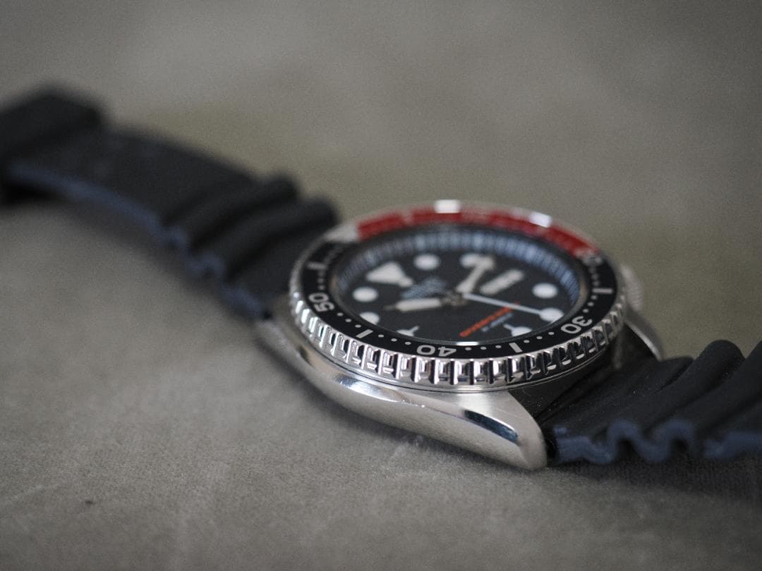 SEIKO ダイバーズウォッチ ラバーベルト　ネイビーボーイ