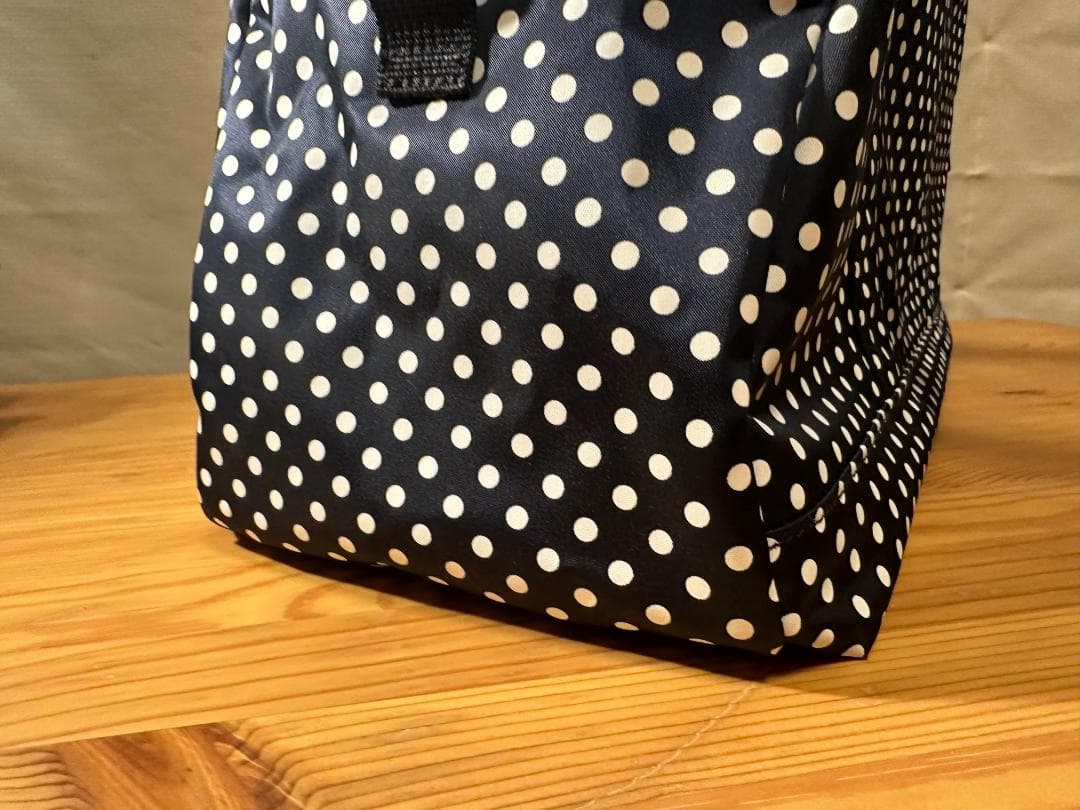 PORTER 犬猫用ドット柄 キャリーバッグ ネイビー