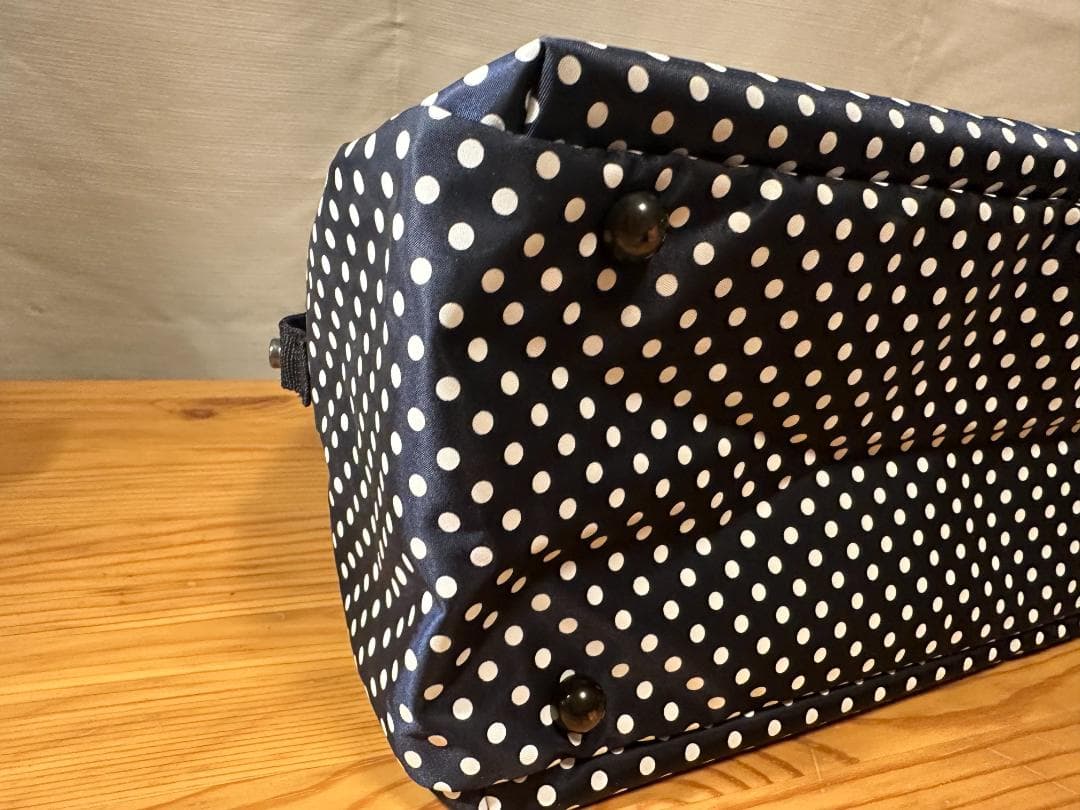 PORTER 犬猫用ドット柄 キャリーバッグ ネイビー