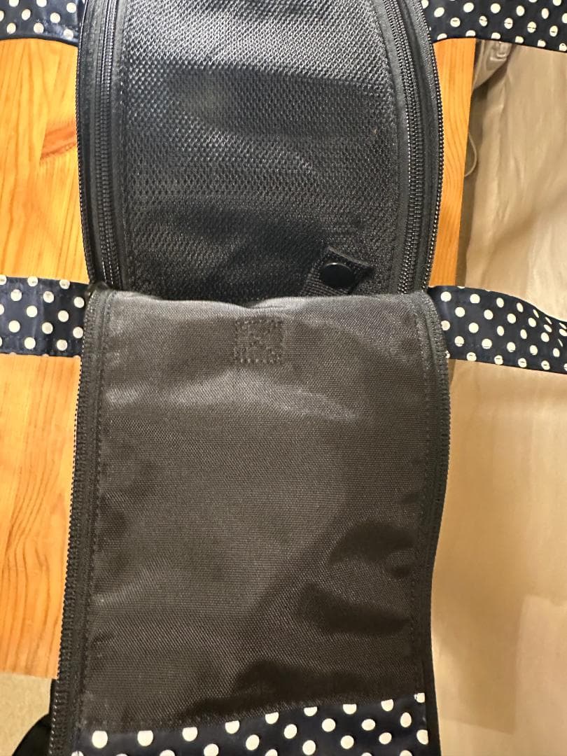 PORTER 犬猫用ドット柄 キャリーバッグ ネイビー