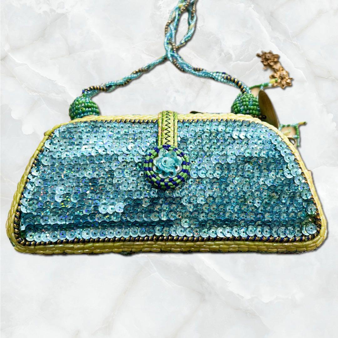 MARY FRANCES ビーズ刺繍 ショルダー パーティーバッグ