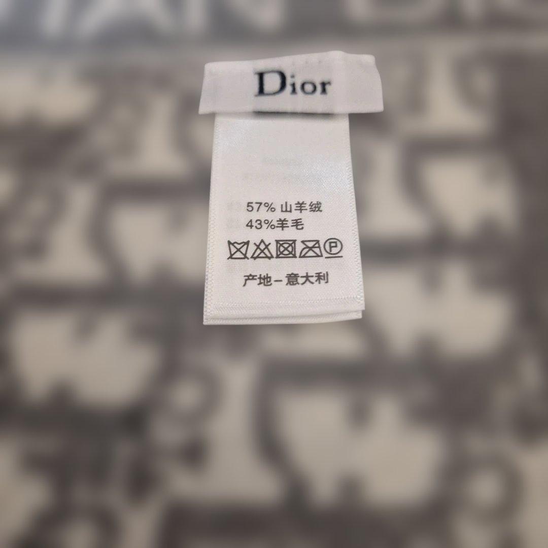 【新品】Dior ディオール マフラー　グレー