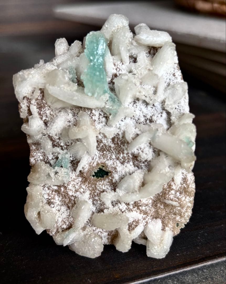 グリーンアポフィライト　スティルバイト　ヒューランタイト　インドマハラシュトラ産