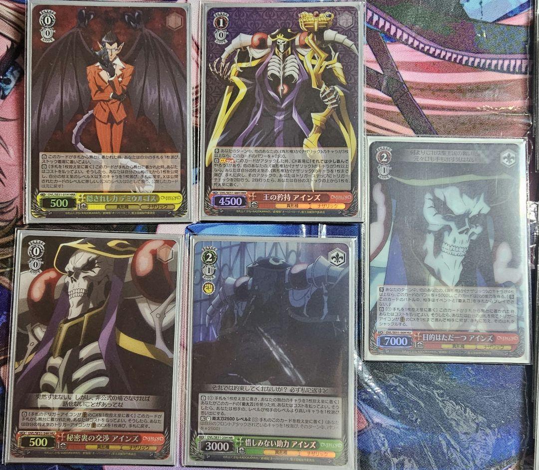 オーバーロード　8扉　デッキ　3重スリーブ　ヴァイスシュヴァルツ